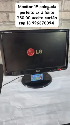 Monitor de 19 polegada perfeita valor 250.00 zap *