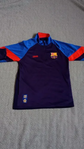Blusa Treino Barcelona Half Zip Tamanho M -