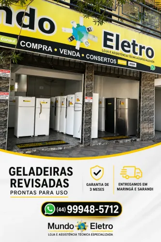 Geladeira usada com garantia