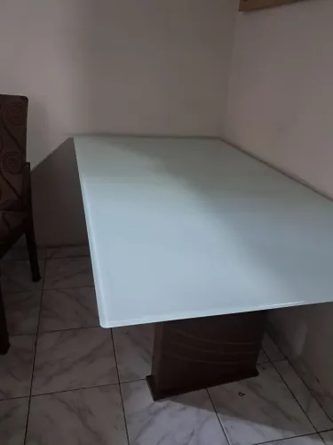 Mesa De tampo de vidro de MDF