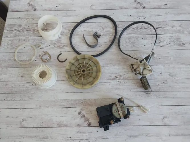 Kit transmissão e polia original lavadora Brastemp BWQ24a usado ler descrição