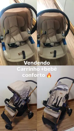 Carrinho de bebê +bebê conforto 