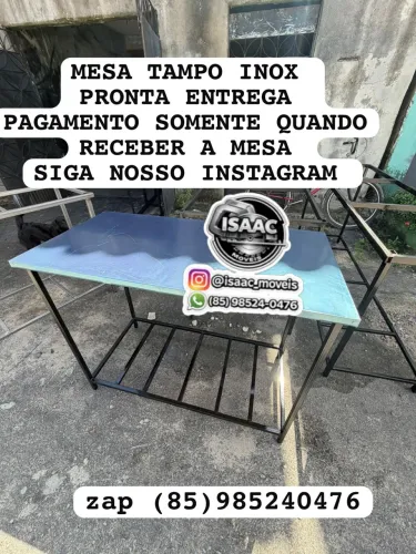 Mesa Inox Pronta Entrega