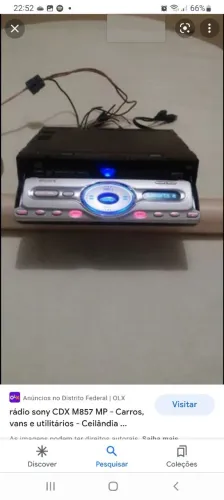 Raridade! Toca CD Sony Xplod CDX-M857MP Duas Frentes - Gráficos