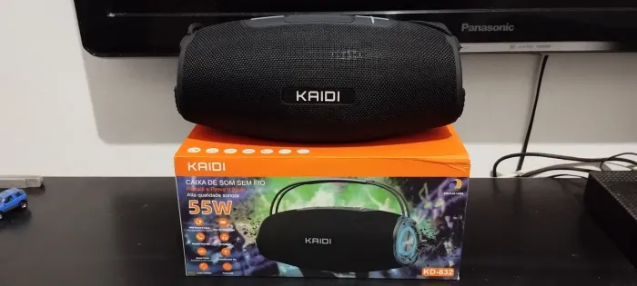 Caixa de som Kaidi 55w RMS Bluetooth