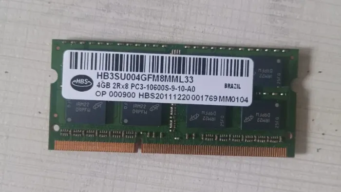 Memória RAM 4GB DDR3 1333MHz