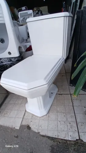 Vaso Acoplado Atrium Incepa 1984 com Assento na cor Branco