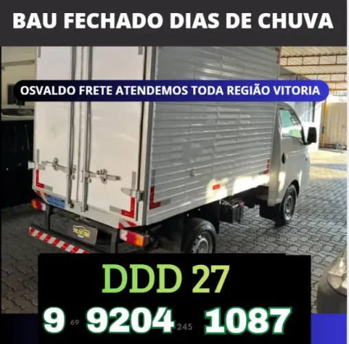 FRETE KIA BAÚ + MONTAGEM E DESMONTAGEM