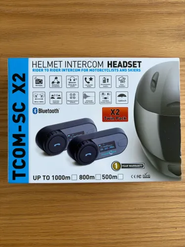 Intercomunicador Bluetooth para Capacete (Kit Duplo)