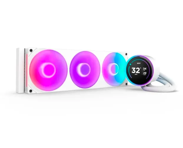 (NOVO) Water Cooler NZXT Kraken Elite 420 RGB Branco