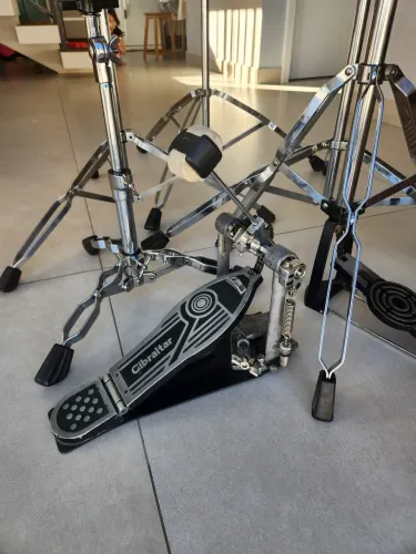 Kit de Ferragens de Bateria - Estante de Pratos Máquina de Chimbal estante de Caixa Pedal