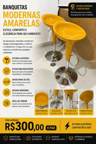 Banquetas giratórias