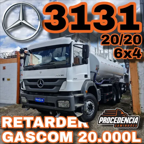 Axor 3131 6x4 20/20 Pipa Gascom 20.000L completo<br>