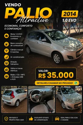 Fiat Palio Attractive 1.0 EVO Fire Flex 8V 5P 2014