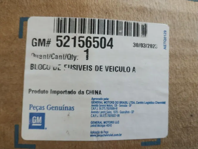 Caixa de fusíveis GM Chevrolet