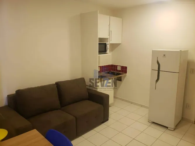 Apartamento Mobiliado para Locação no Oxford Residencial 1 Dormitório com Vista para Naçõ