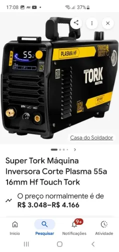 Máquina corte plasma bi volts 