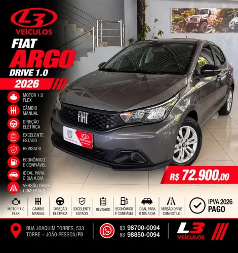 Fiat Argo Drive 1.0 6V Flex 2026