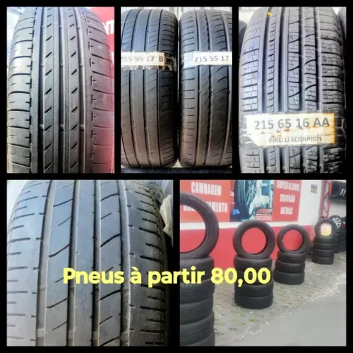 Pneus semi-novos 13 ao 18 á partir de 80,00 no pix confira
