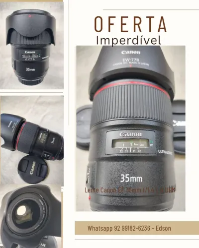 Lente Canon EF 35mm f/1.4 L II USM