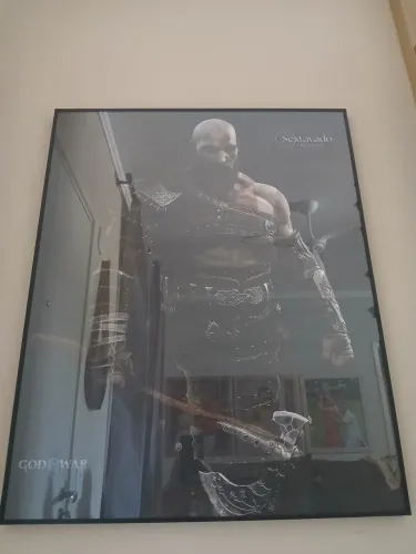 Quadro kratos god of war 64 x 80 