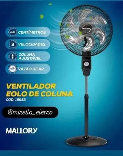 Ventilador de coluna mallory
