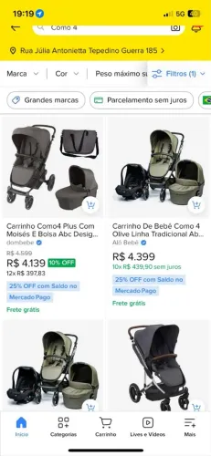 Carrinho de bebê semi novo