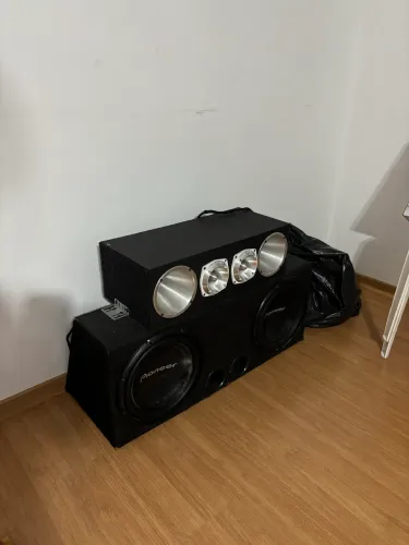 Caixa de Som Automotiva Completa Pioneer - Grave Forte