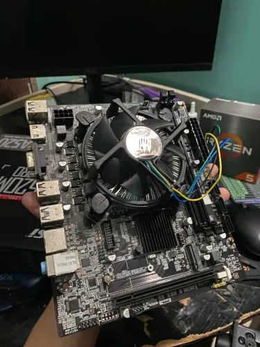 PLACA MÃE + PROCESSADOR 