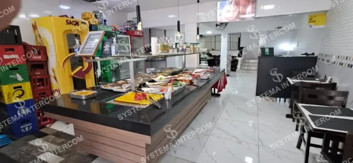 Lanchonete de luxo com lindas instalações