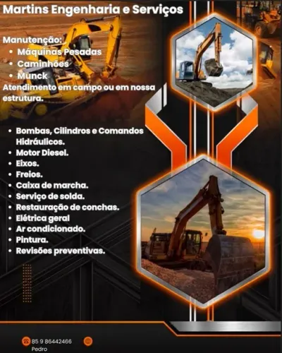 MANUTENÇÃO GERAL EM MAQUINAS PESADAS E CAMINHOES