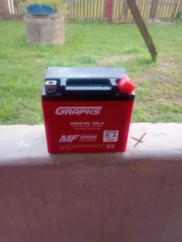 Bateria Motocicleta GRAPKS GRA6-BS 12V 5Ah VRLA - Nova