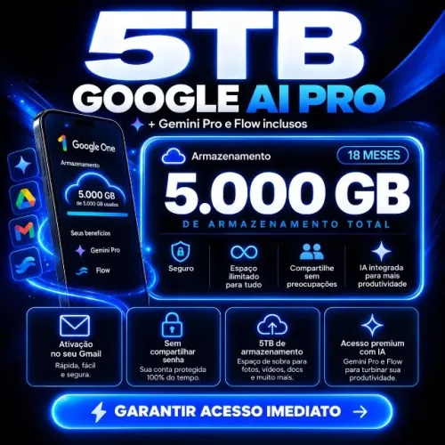 Assinatura de google Gemini Pro 3 meses