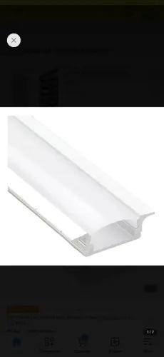 Perfil de alumínio para fita de led 2m 8 peças