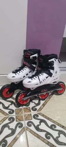 Patins Roller 3 Rodas Profissional Rodas 100 Mm Ajustável tamanho do 37 ao 41