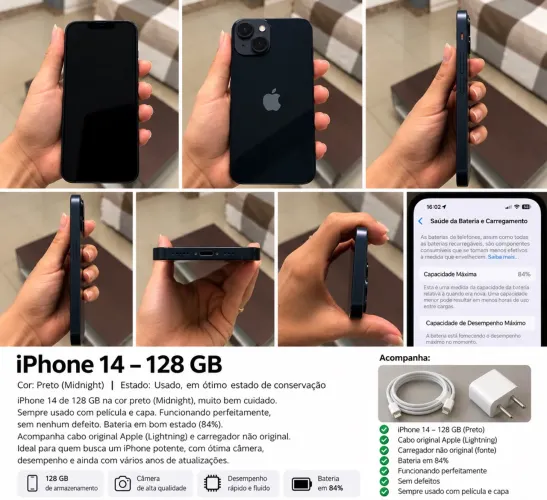 iPhone 14 128gb usado