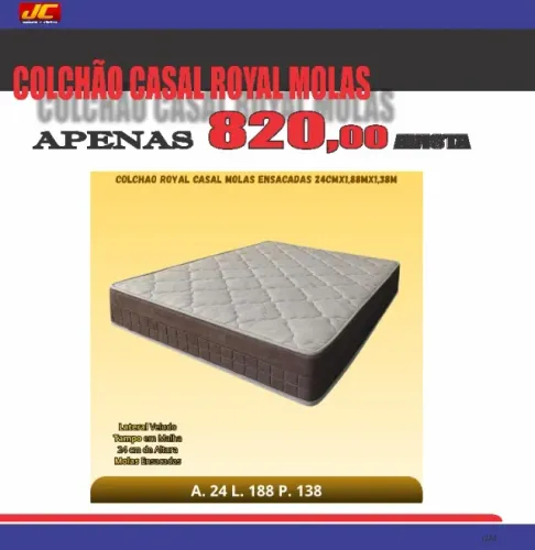 COLCÃO CASAL ROYAL MOLAS