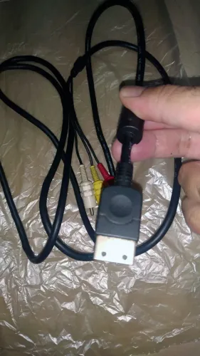 Cabo AV Original Sega Dreamcast - Áudio e Vídeo Oficial (RCA)