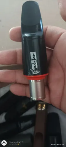 Boquilha sax tenor Everton S7 com metal na ponta