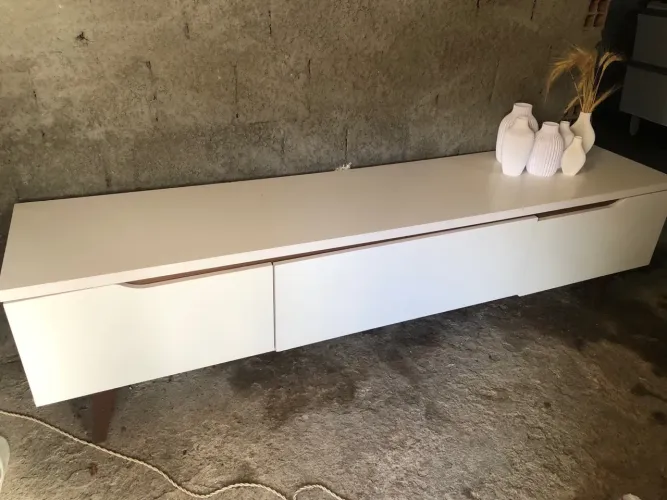 Rack grande para sala de estar 1,80mt branco