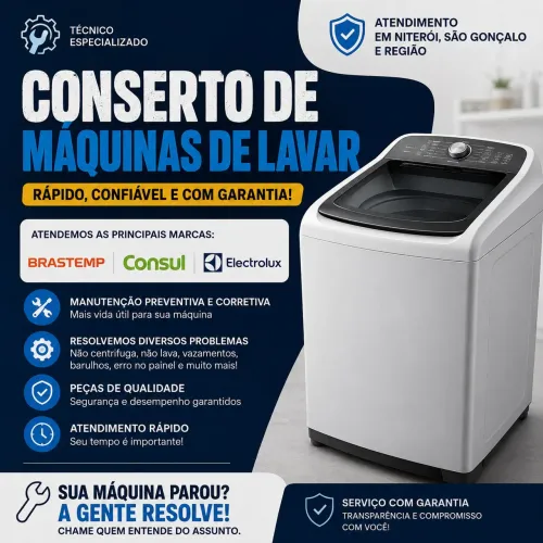 Técnico em Máquinas de Lavar.