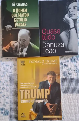 Livros Jô Soares, Danuza e Trump (Valor total 3 livros