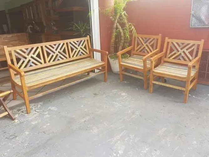 Jogo de Banco Sensation com 3 lug. e 1 Lug