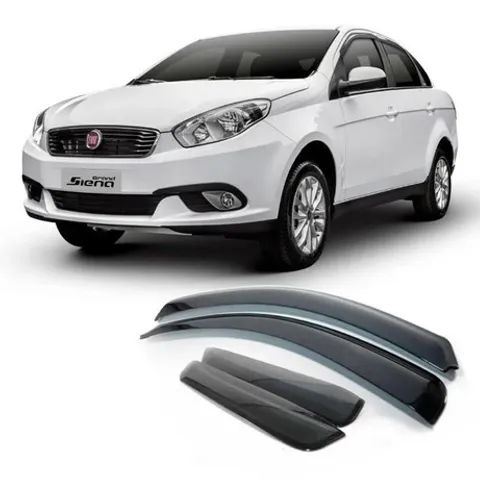 Defletor Chuva Fiat Grand Siena 2012 à 2020 Calha 4 Portas