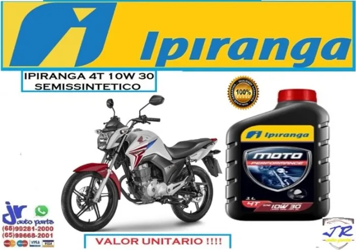 Oleo Ipiranga Moto 4T 10W30 Titan 2015
