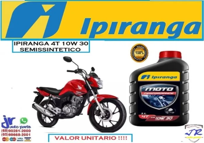 Oleo Ipiranga Moto 4T 10W30 Fan 2020