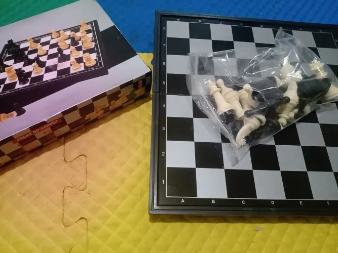 Jogo de Xadrez Magnético - Novo!