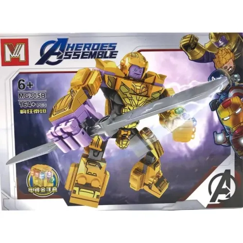 Lego Heroes Versão Robo Mg305 Thanos 164pçs