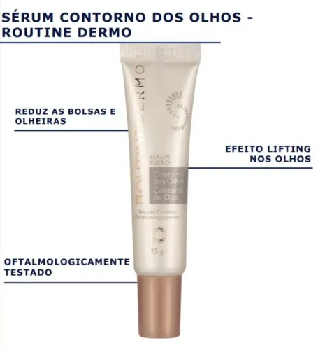 Olhos Radiantes e Renovados com o Sérum Contorno dos Olhos Routine Dermo!
