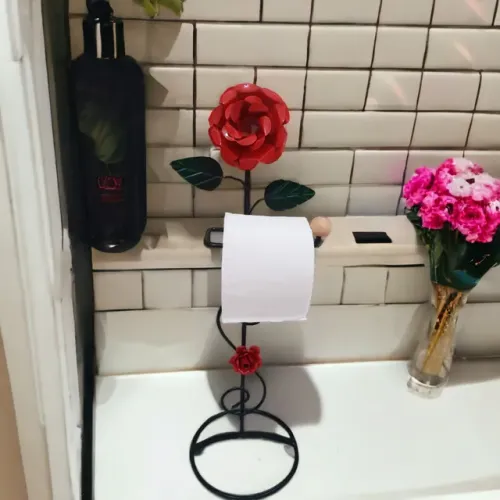 Porta papel higiênico piso Ferro